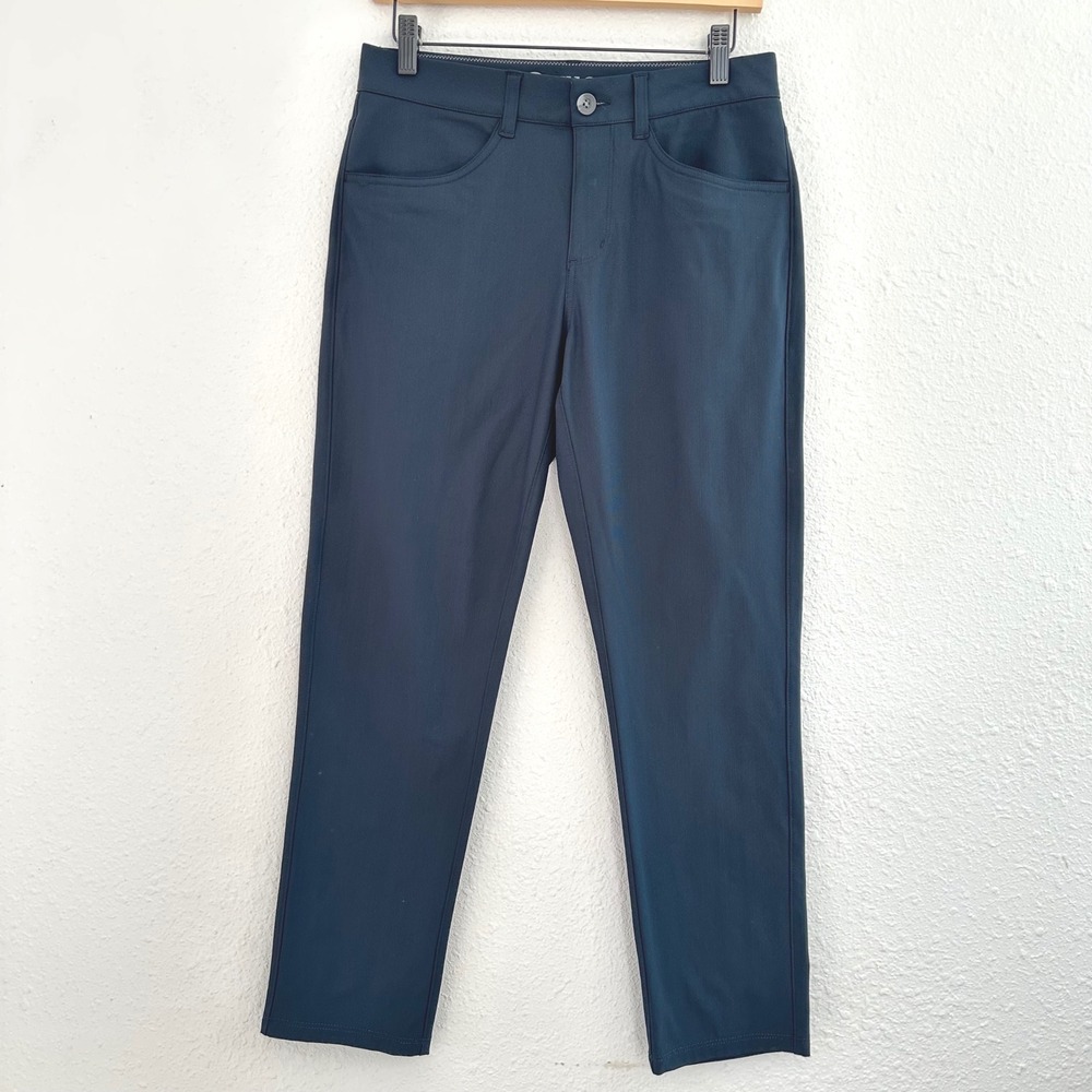 Vuori Meta Pant Athletic Slim Fit Mens 28 Ink Navy Athleisure Stretch Casual